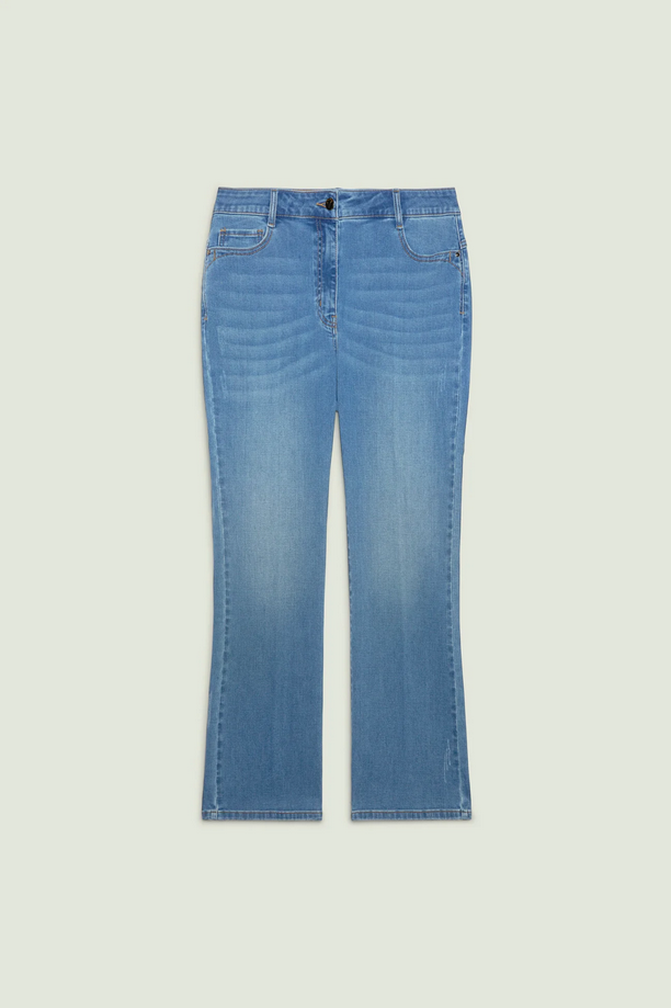 jeans flare vrouw licht blauw