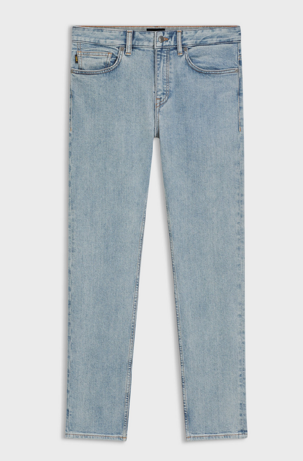 Jeans slim fit uomo blu chiaro