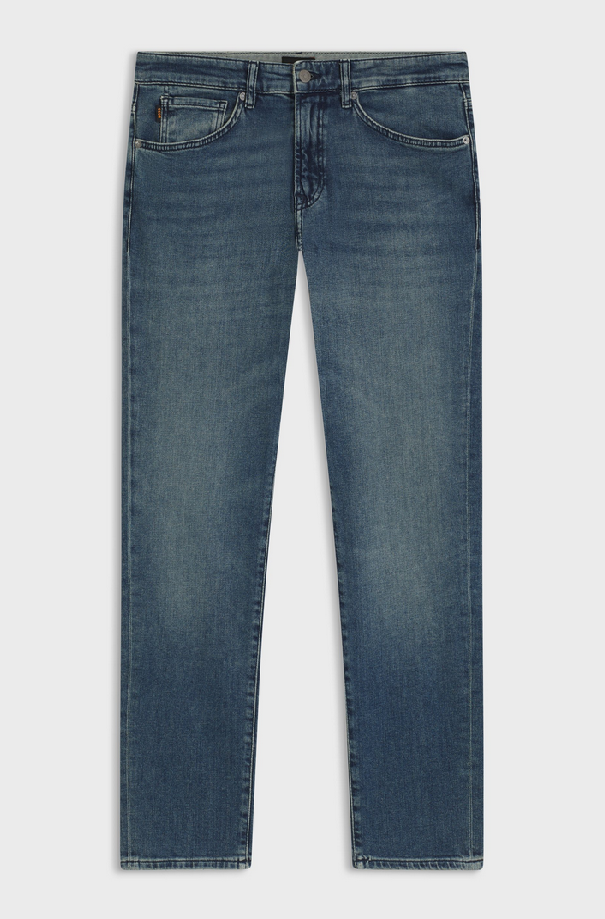 Jeans regular fit uomo blu medio