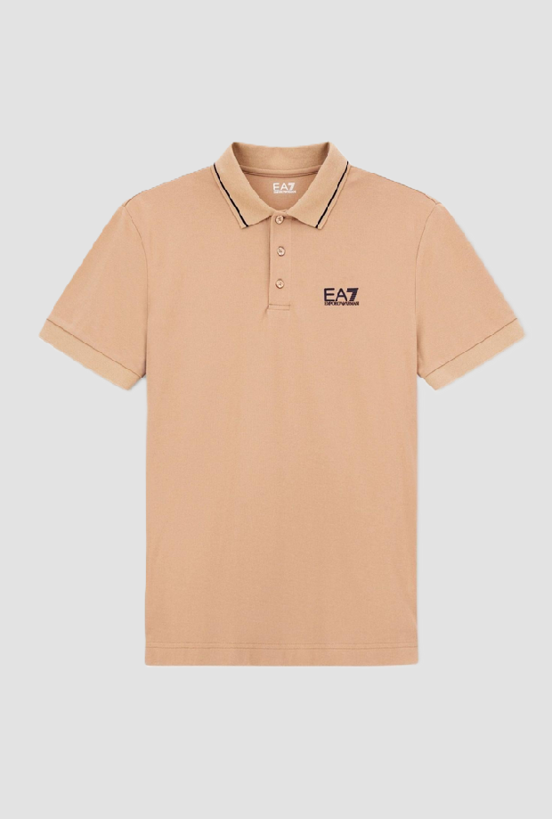 EA7 polo uomo beige