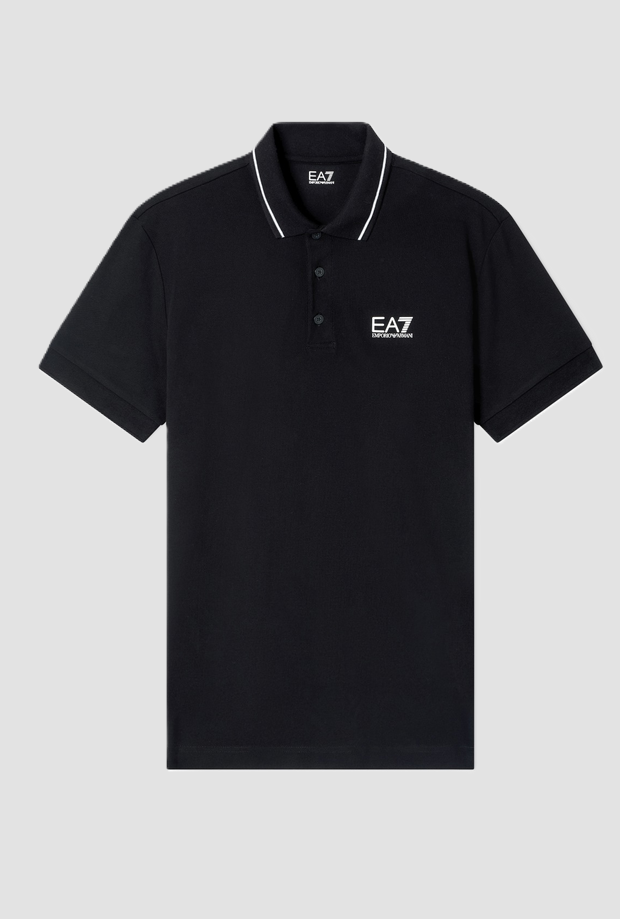 EA7 polo uomo nero