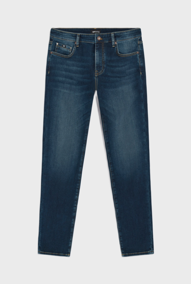GAS jeans slim fit uomo blu scuro