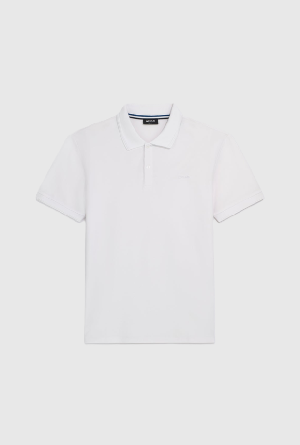 GAS polo slim fit uomo bianco