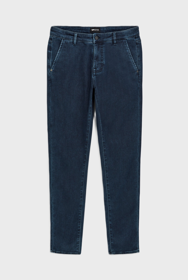 GAS jeans chino uomo blu scuro
