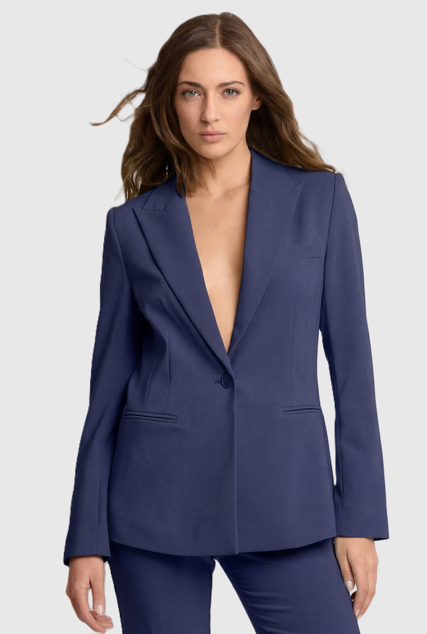 KOCCA giacca monopetto donna blu