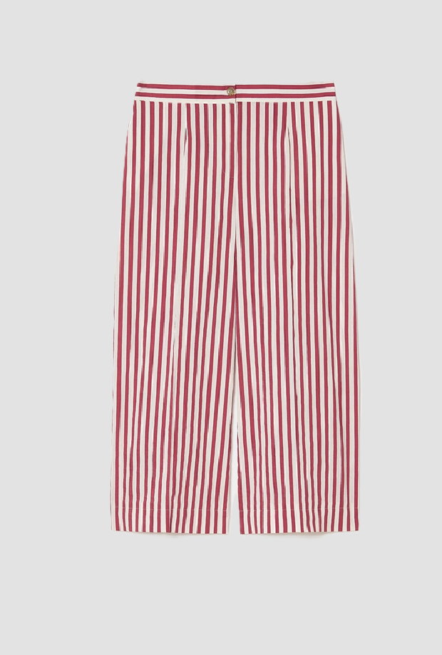 Persona Trousers Cropped Woman Burgundy In Red