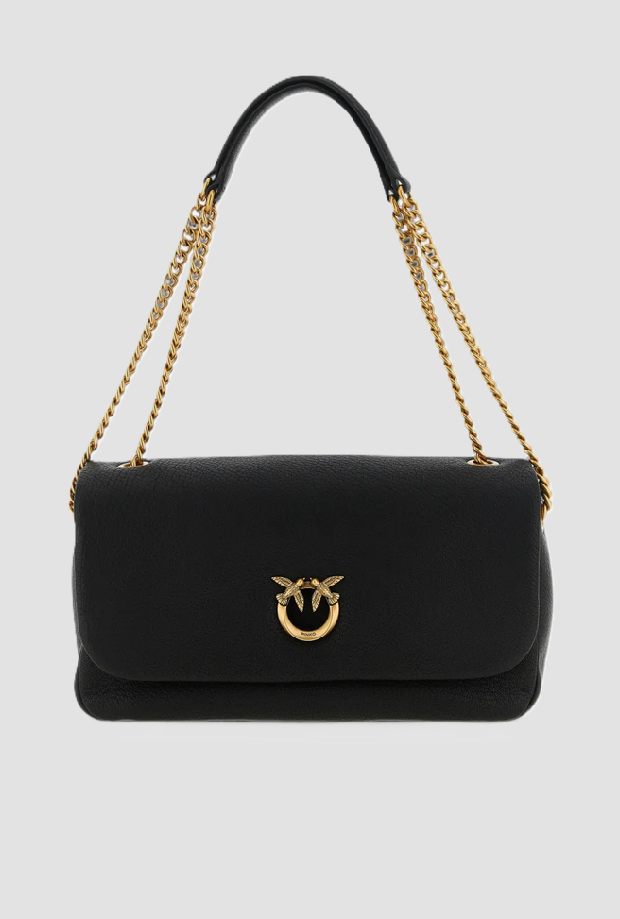 Pinko Handtasche und Schultergurt klicken Sie auf weiche horizontale Kette cl