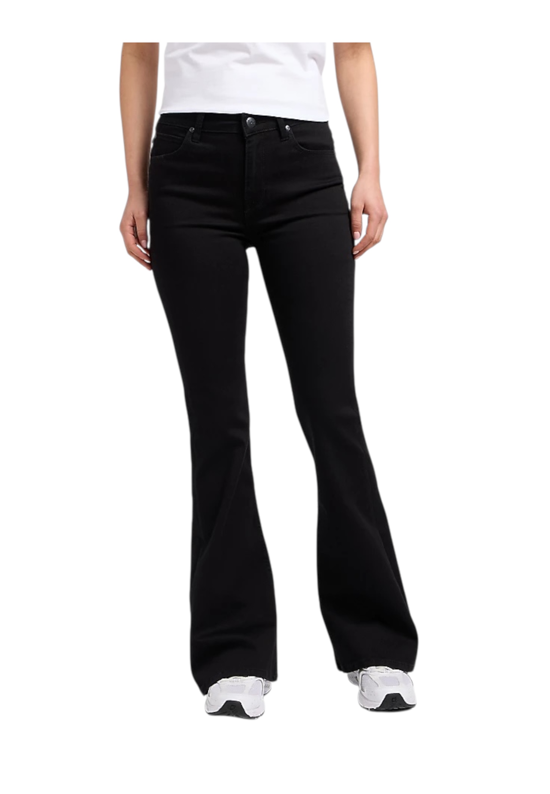 Lee Jeans Jeans Skinny Flare Woman  To The Foot In Black