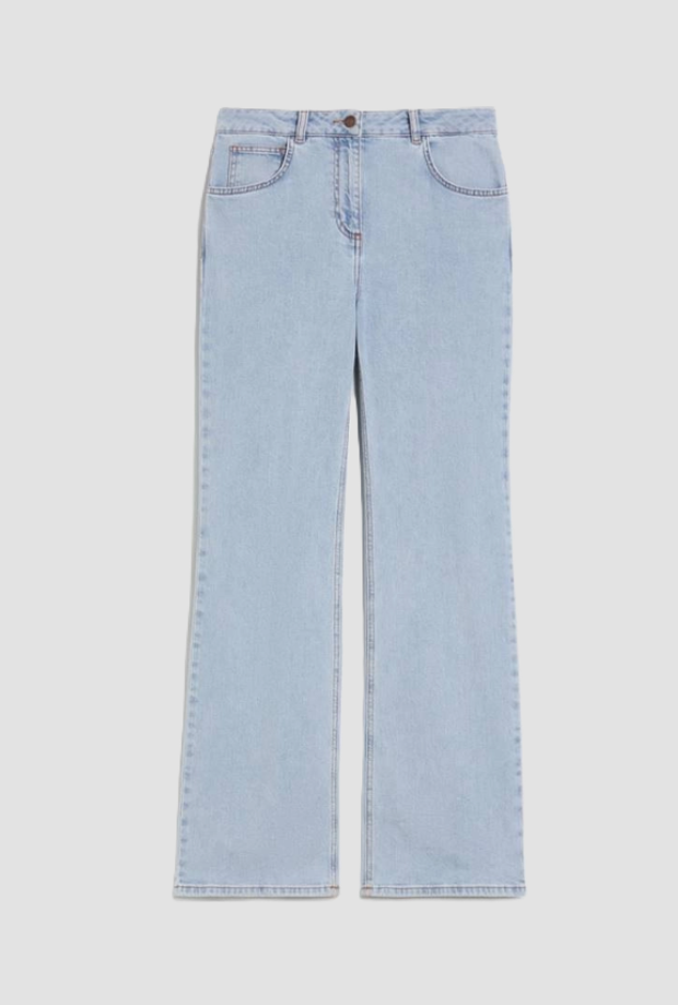 jeans bootcut vrouw blauw
