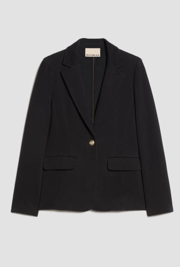 slim fit jacket vrouw zwart
