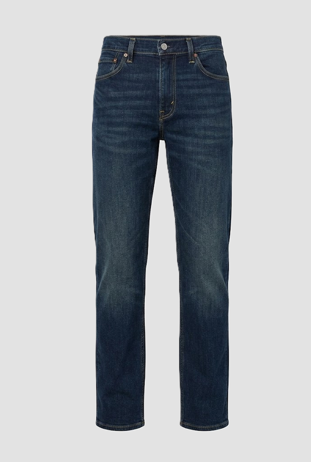 jeans slim fit man donker blauw