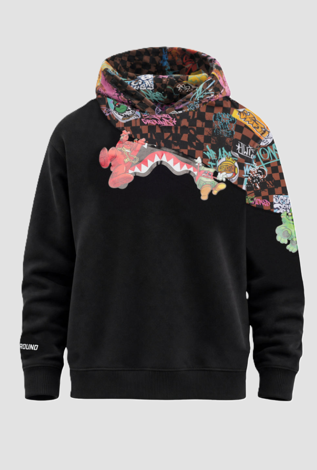 hoodie en krassen baby zwart