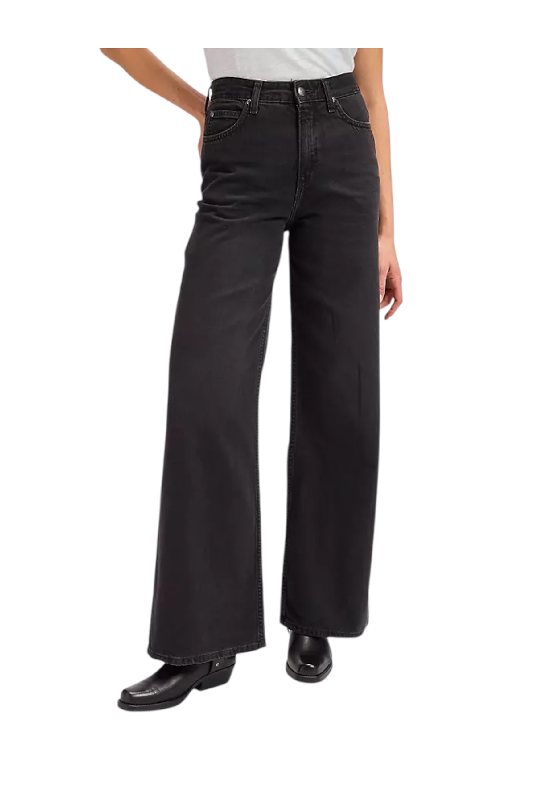 Jeans in Palazzo Donna Lee Jeans Donker geheugen