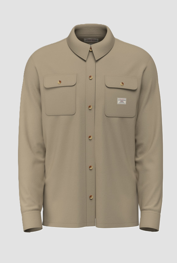 Mannenhemd beige