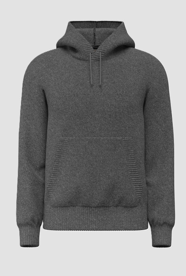 hoodie man grijs