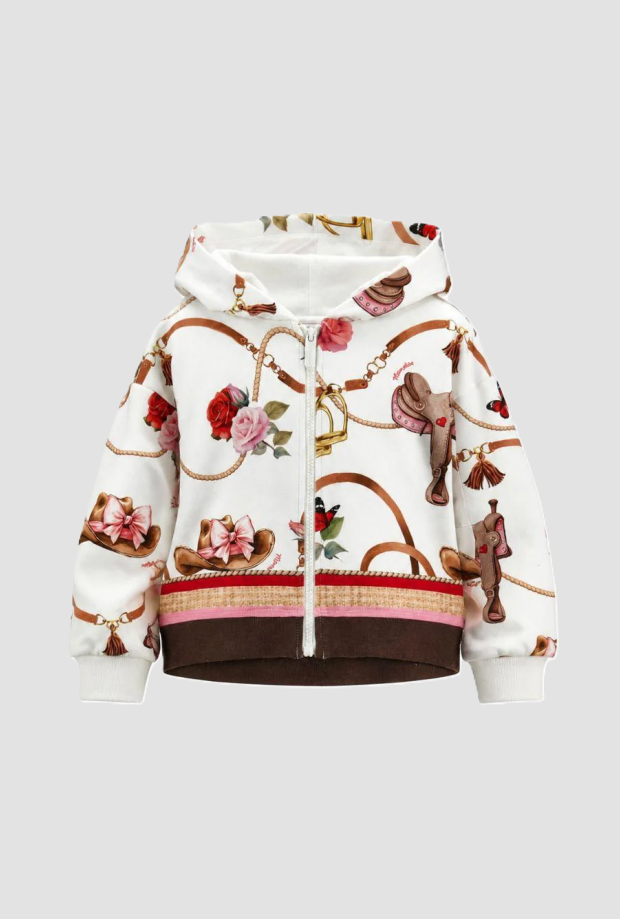 Sweatshirt mit Gardenia-Print