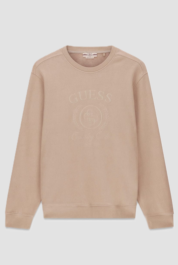 Crewneck sweatshirt man beige