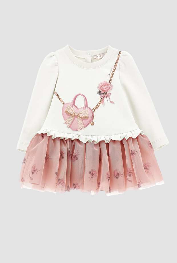 Kleid mit Print Baby Handtasche