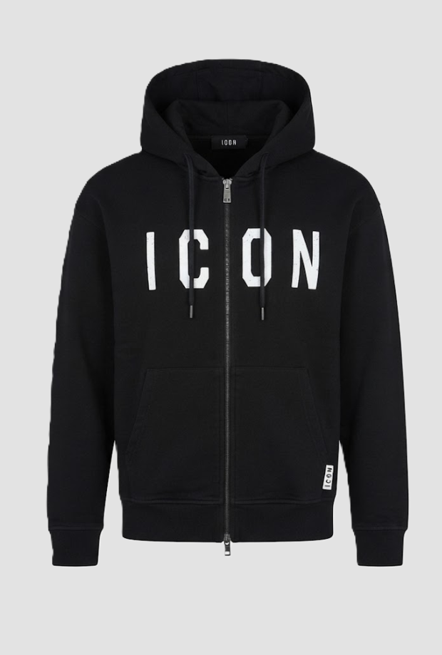 Hoodie und schwarzer ReiBverschluss