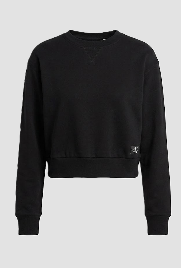 Damen Crew Neckshirt Schwarz
