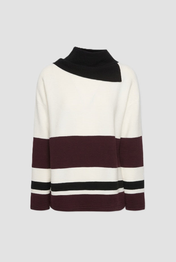 Twee kleur vrouwen gestreepte mesh