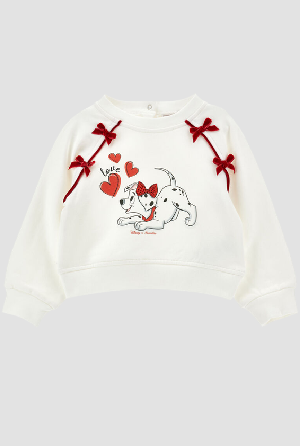 Crew Nacken Sweatshirt Disney Madchen Creme-rubber
