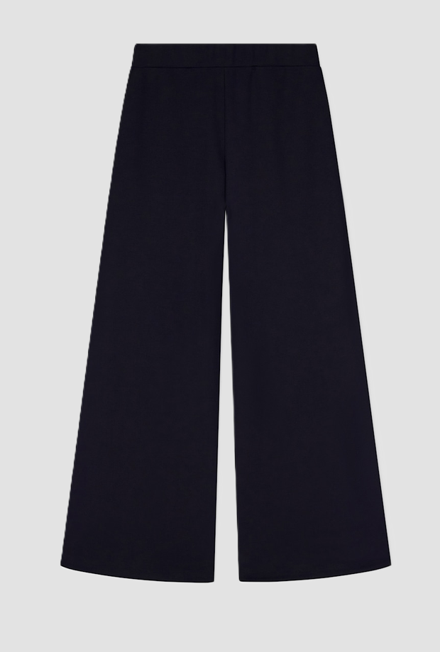 Ea7 Black Woman Palace Trousers In Blue