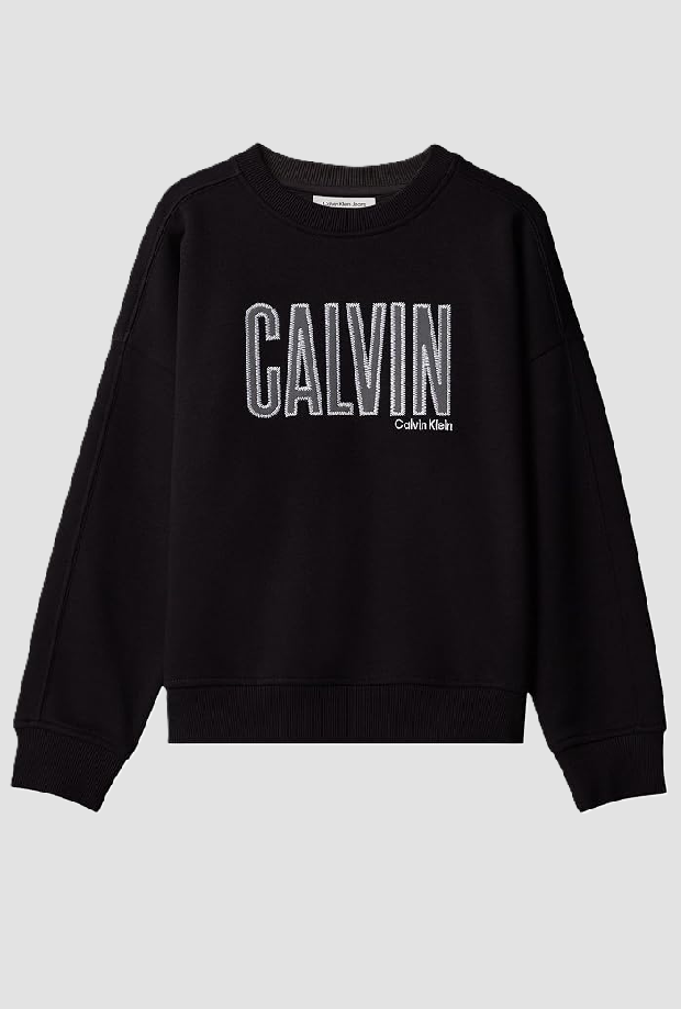 Sweatshirt mit schwarzem Baby-Logo