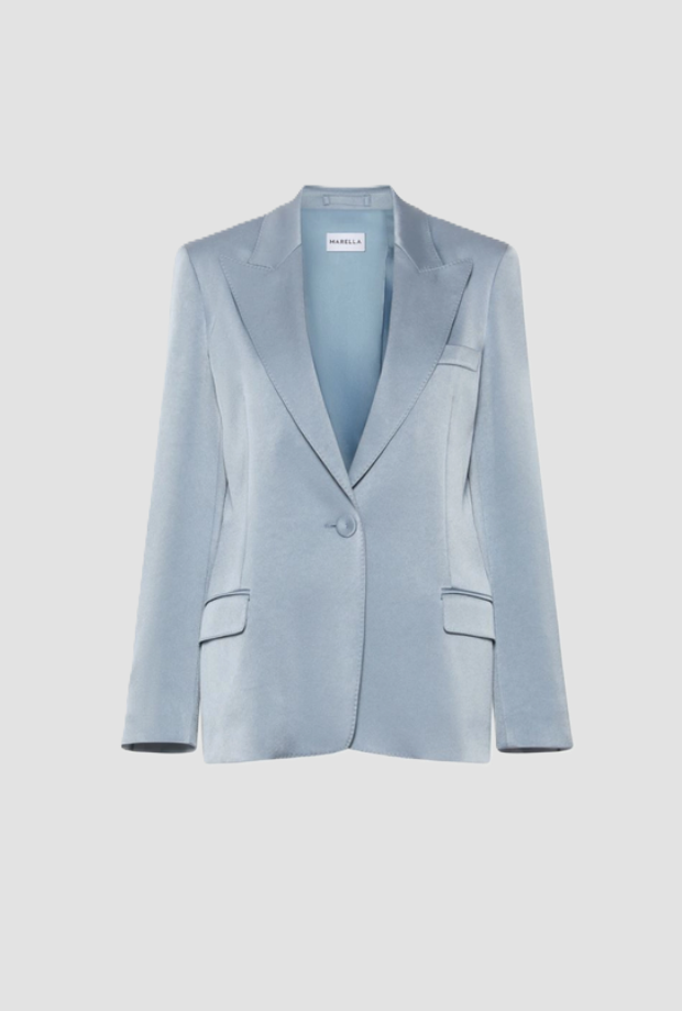 single-breasted jacket vrouw blauw