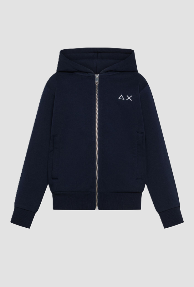 ReiBverschluss Sweatshirt mit Baby Kapuze Marineblau