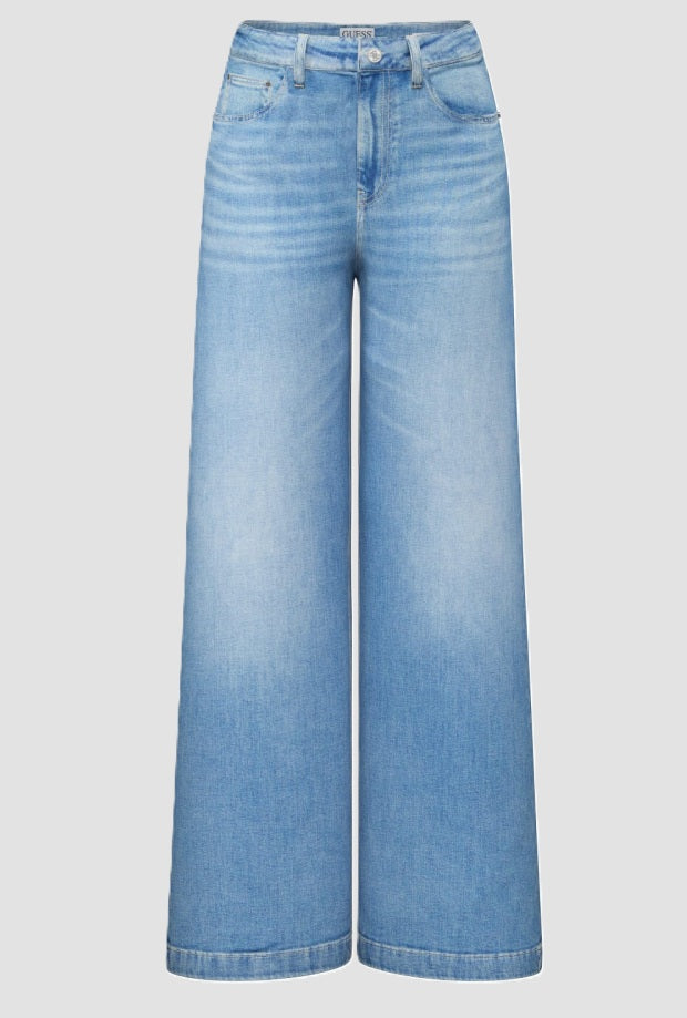 jeans baggy vrouw blauw