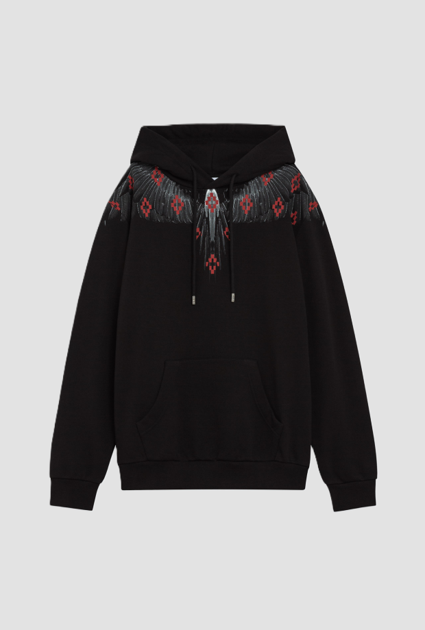 Flugel Sweatshirt mit schwarzem Mann Kapuze