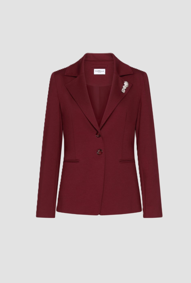 stretch fit vrouw bordeaux