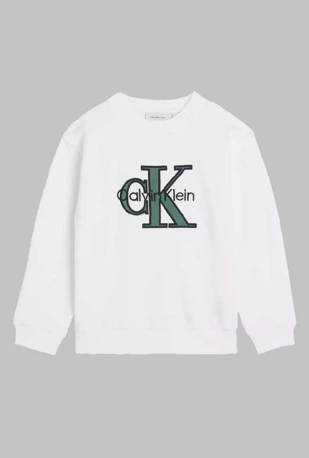 Crewneck Sweatshirt mit weiBem Baby Logo