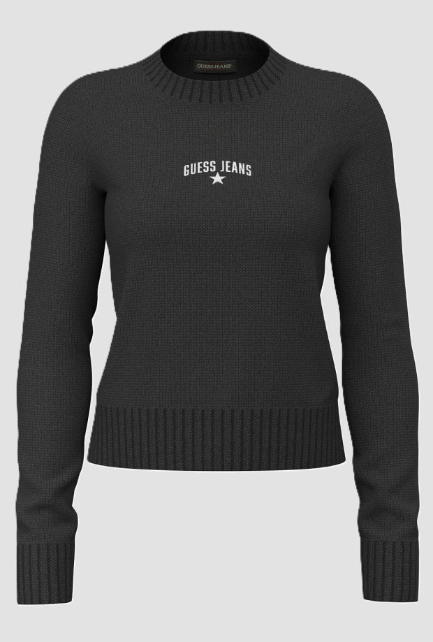 mesh met ster logo zwart vrouw