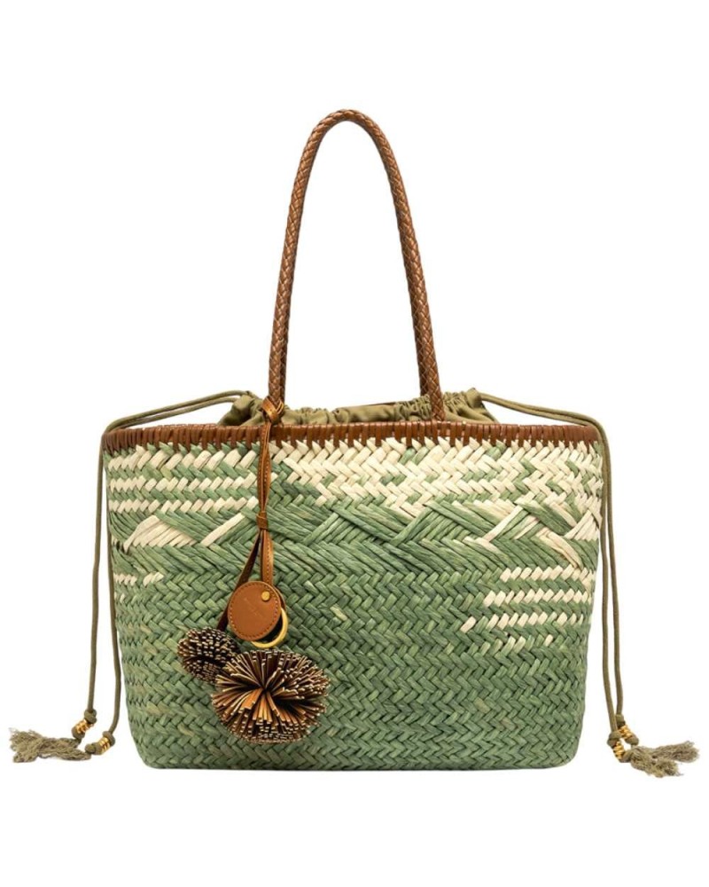 Gianni Chiarini Frauen Willow Paloma Tasche in Paglia und Leder