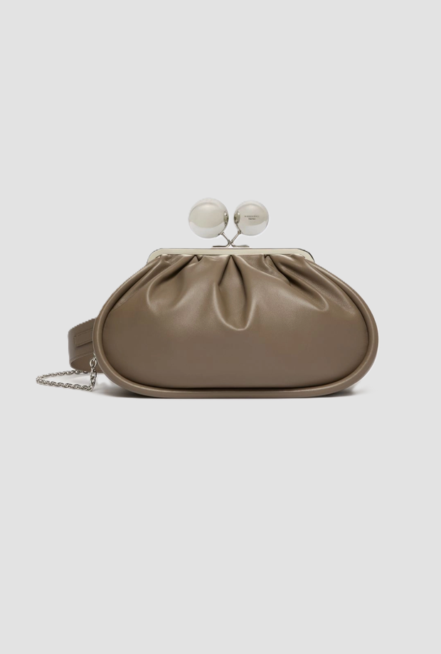 medium tas in nappa vrouw modder
