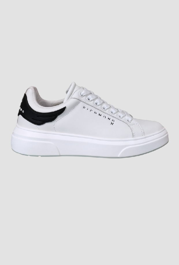 scarpe con dettaglio posteriore donna bianco