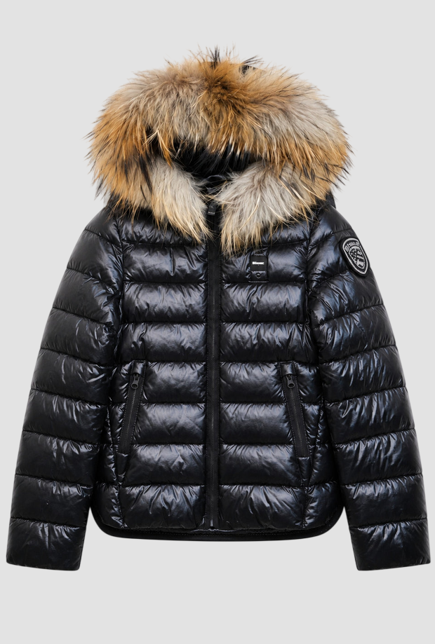 giubbino ivory junior da bambina nero