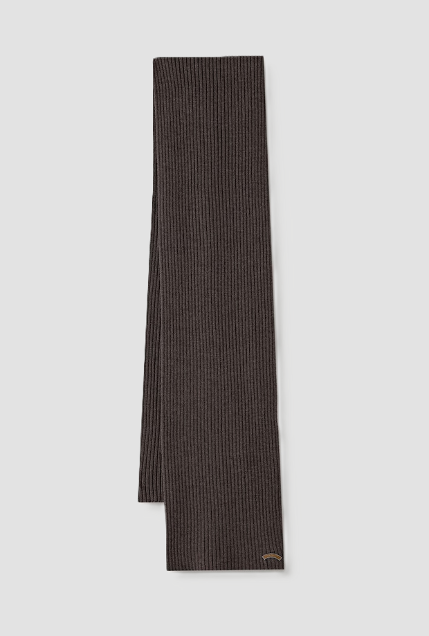 sciarpa in lana uomo marrone