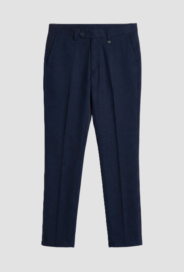 bryan slim ajuste pantalones para hombre azul marino