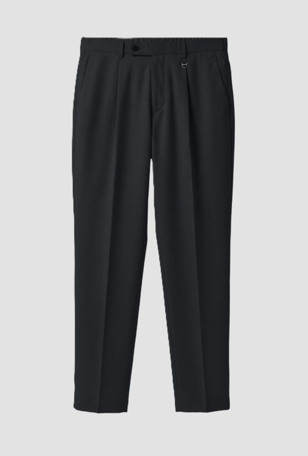 regular fit men's trousers black