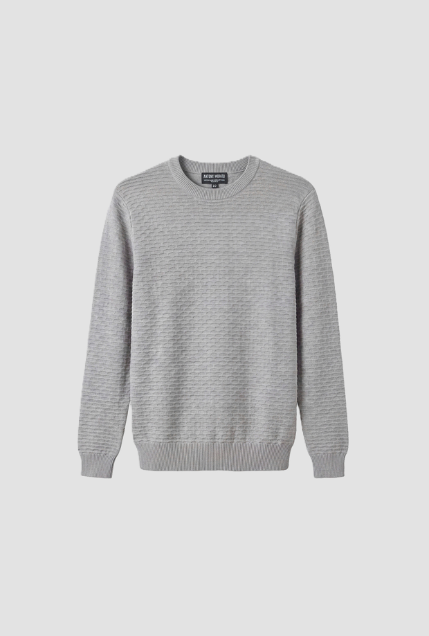 maglia jacquard da bambino pietra