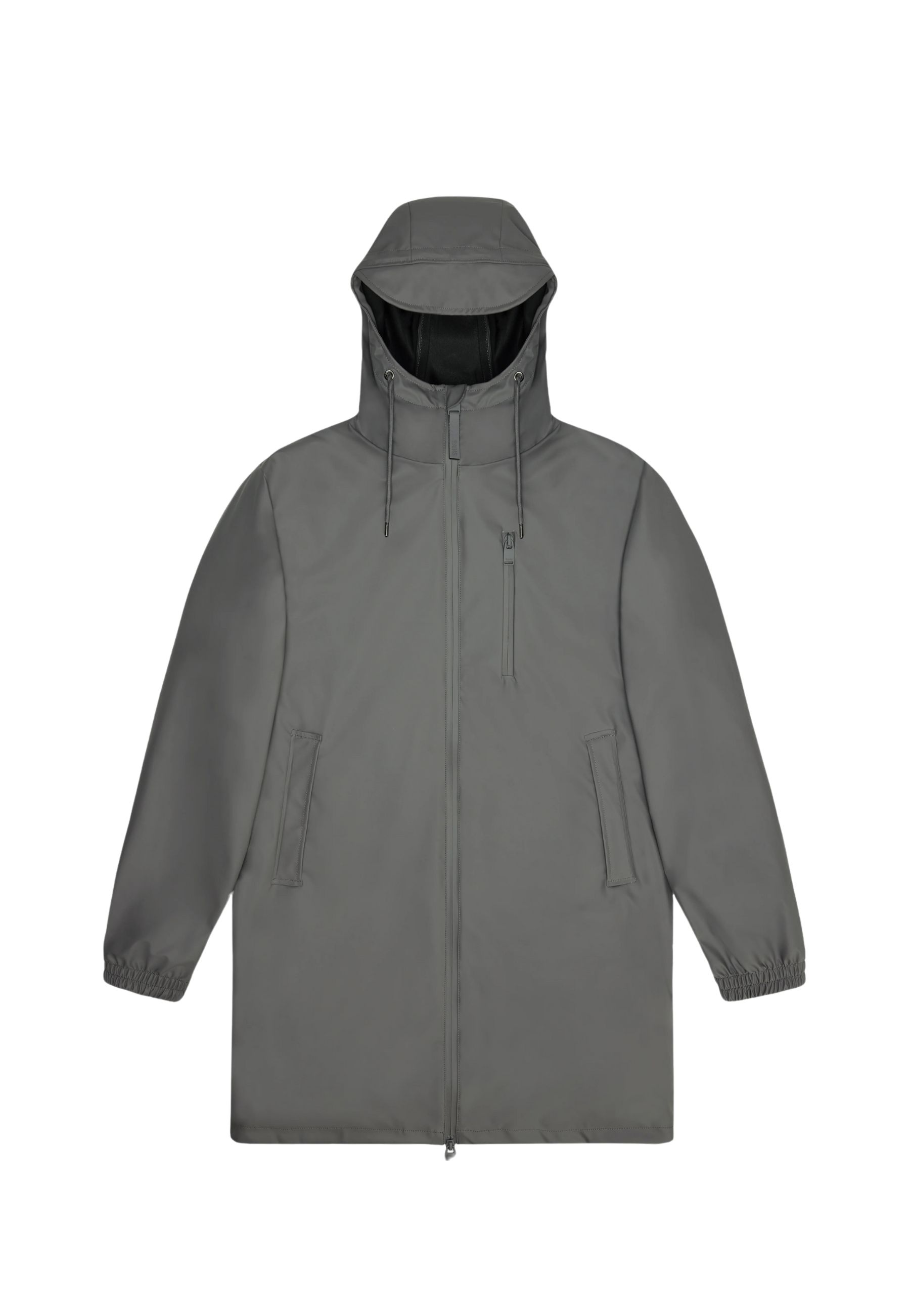 Rains Raincoat Woman  Long Storm Breaker Grey In Gray