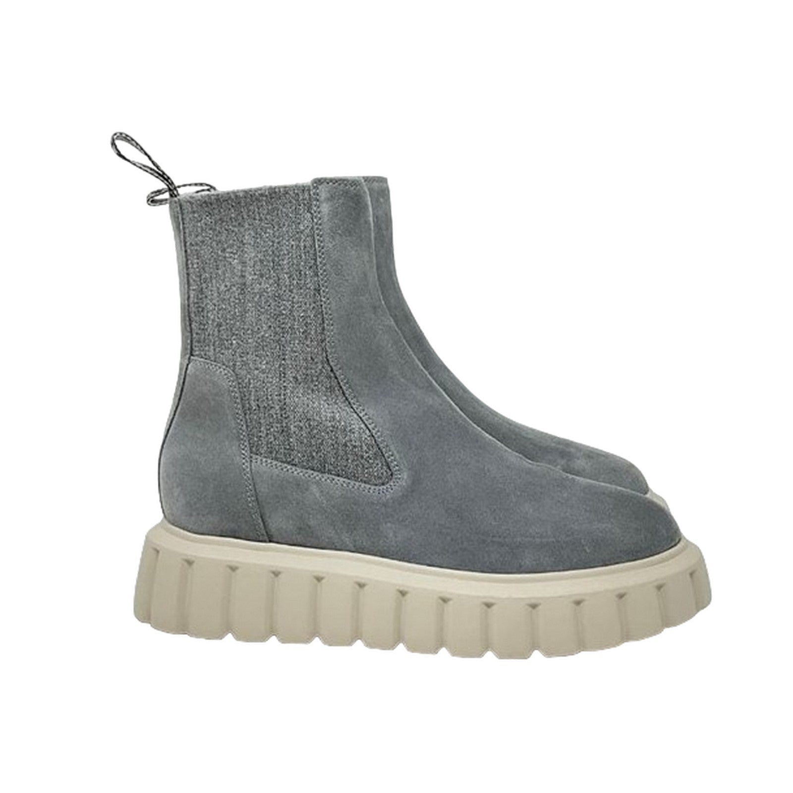 Voile Blanche Sneaker Man  - Chelsea Sheep - Gray In Gray