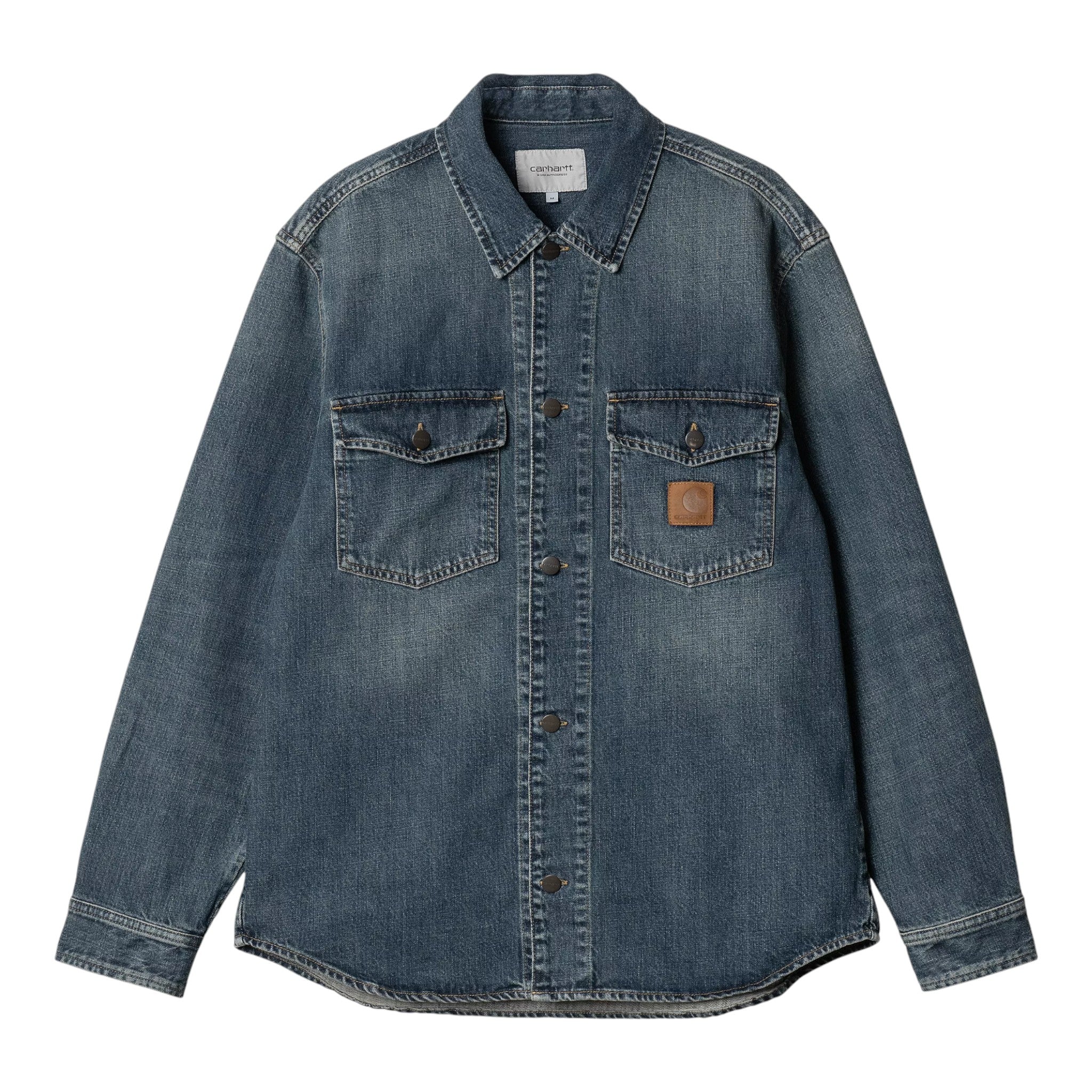 Lincoln shirt jacket - blue worn used