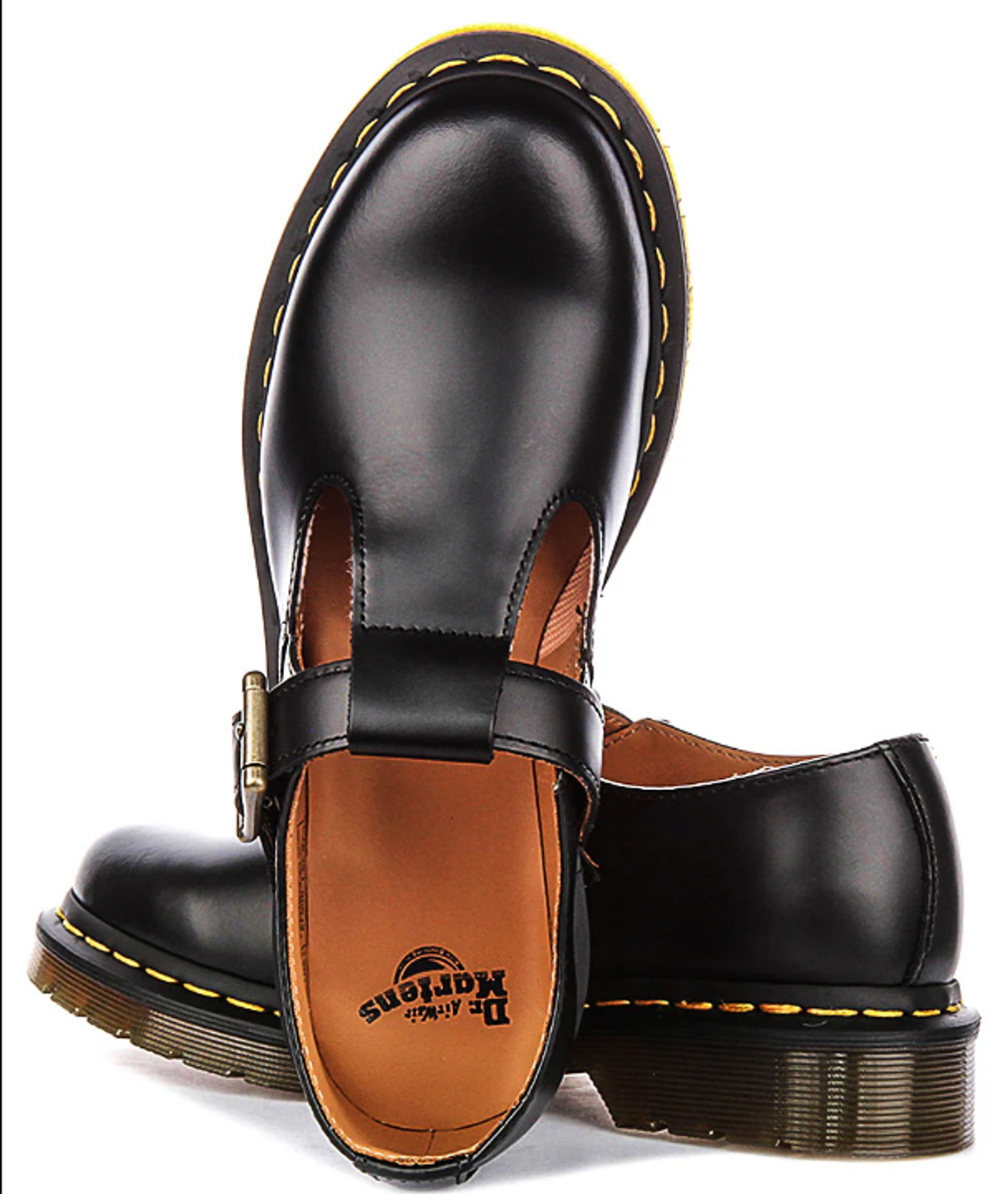 Dr. Marten's Polley, Damen Mary Jane Flats, Schwarz (Black), 38 EU
