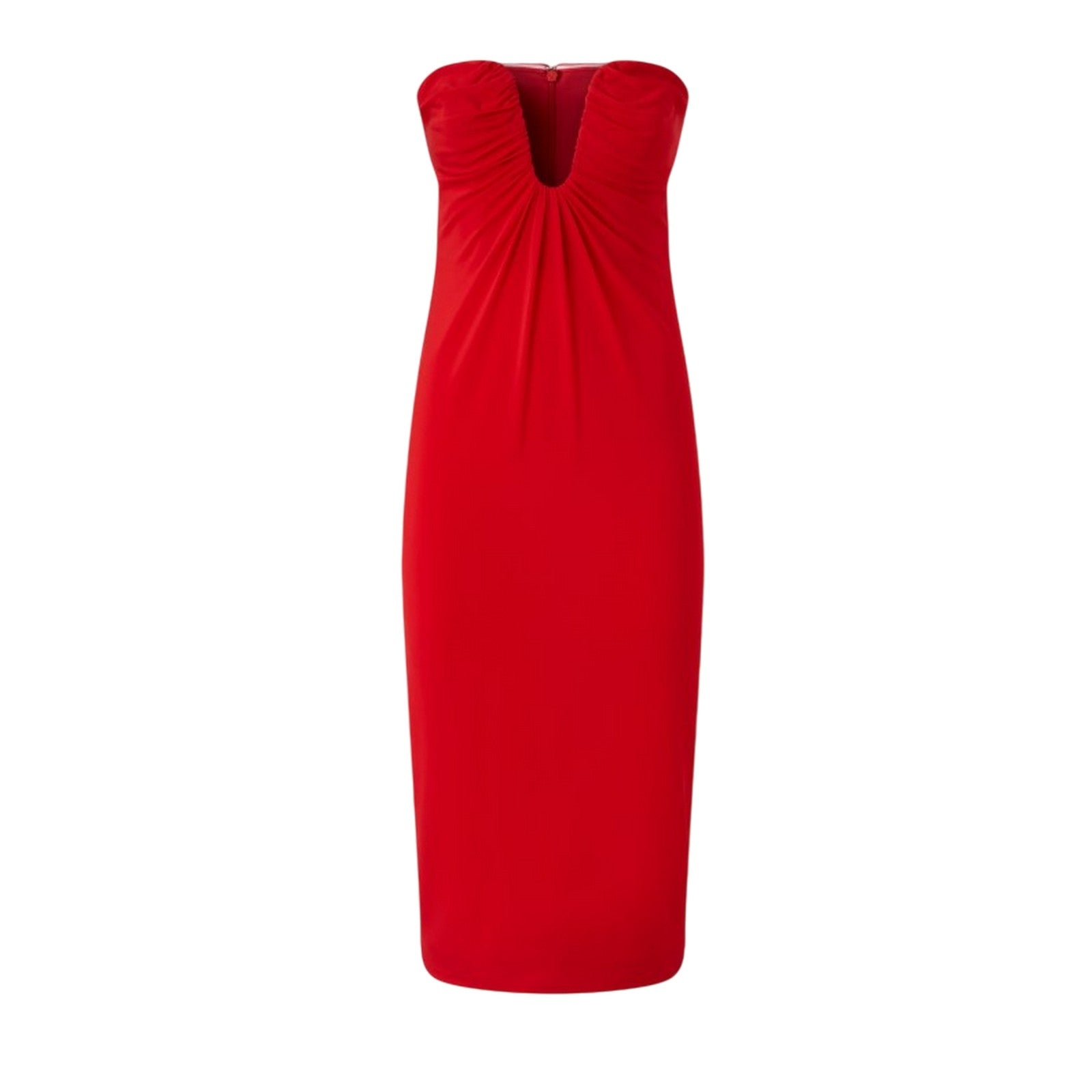 Pinko Strapless Mini Dress In Red