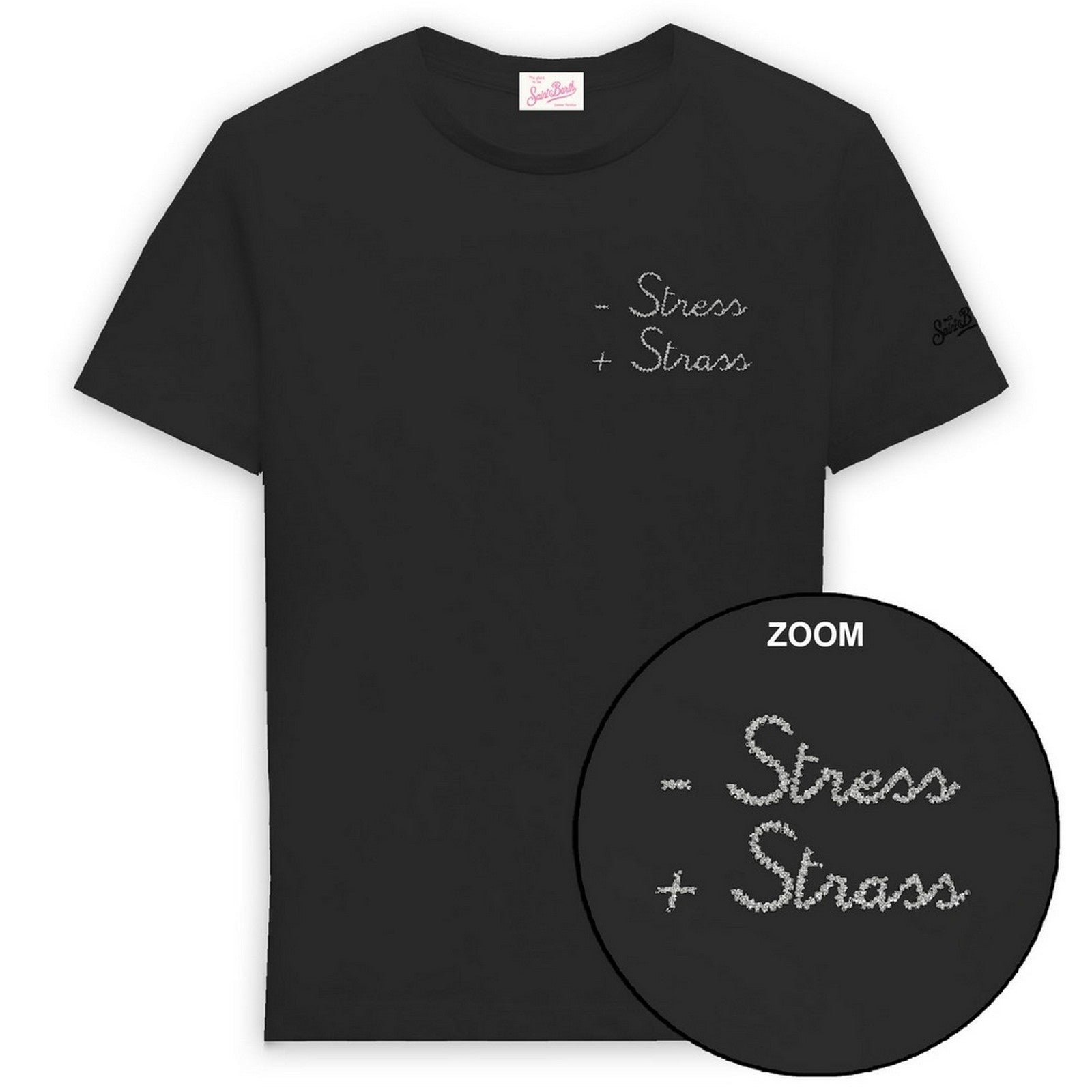 Mc2 Saint Barth T-shirt Woman  - Esme Stress Rhinestones 00 Strass - N.d.