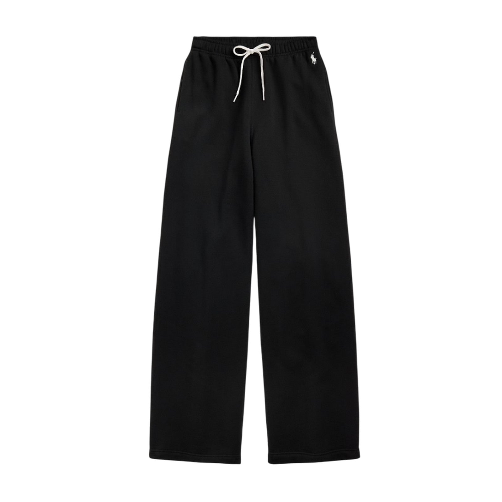 Polo Ralph Lauren Women's Trousers Ralph Lauren - Knit-open Bottom Sweatpant-pants - Black In Black